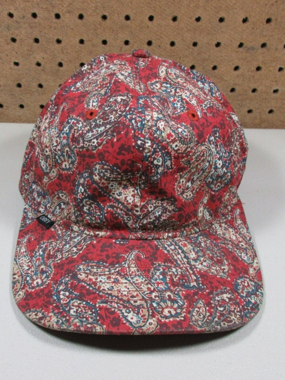 OBEY PROPOGANDA womens colorful paisley strapback hat